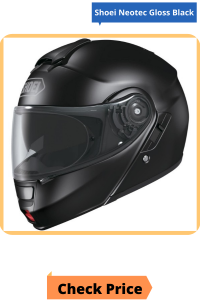 Shoei Neotec Gloss Black Modular Helmet PNG